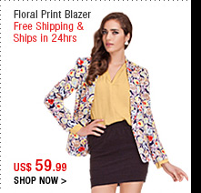 Floral Print Blazer