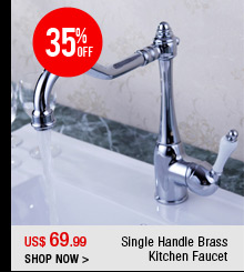 Single Handle Brass Kitchen Faucet