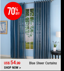 Blue Sheer Curtains