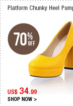 Platform Chunky Heel Pumps