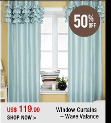 Window Curtains + Wave Valance