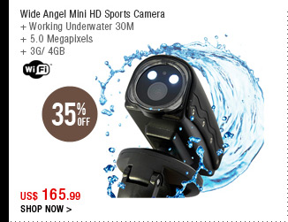 Wide Angel Mini HD Sports Camera