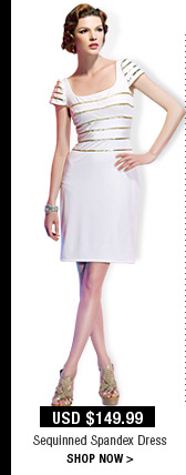 Sequinned Spandex Dress