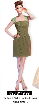 Chiffon & Satin Cocktail Dress