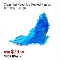 Clear Top Peep Toe Heeled Pumps