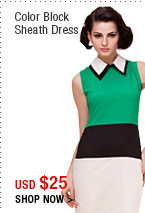Color Block Sheath Dress