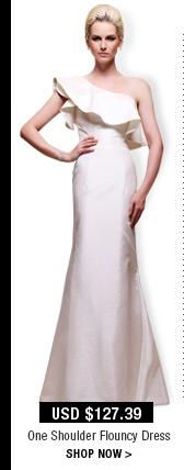 One Shoulder Flouncy Dress