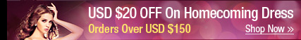 USD $20 OFF On Homecoming Dress Orders Over USD $150