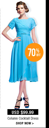 Column Cocktail Dress