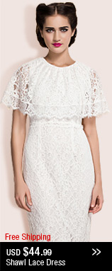 Shawl Lace Dress