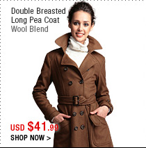 Double Breasted Long Pea Coat