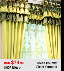 Green Country Sheer Curtains