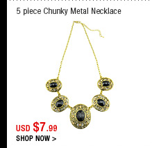5 piece Chunky Metal Necklace