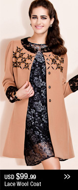 Lace Wool Coat