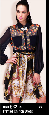 Printed Chiffon Dress