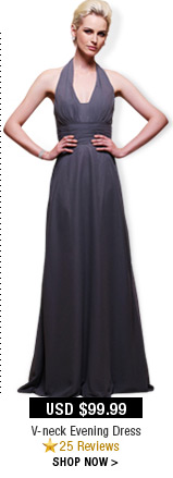 V-neck Evening Dress