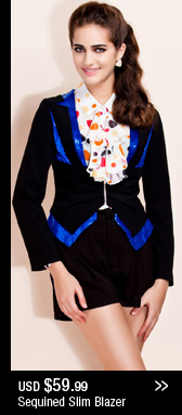 Sequined Slim Blazer