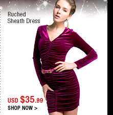Ruched Sheath Dress