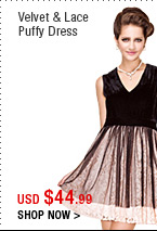 Velvet & Lace Puffy Dress