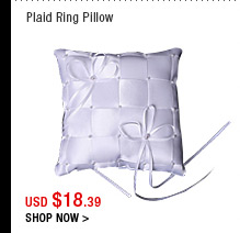 Plaid Ring Pillow