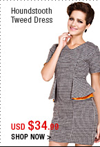 Houndstooth Tweed Dress