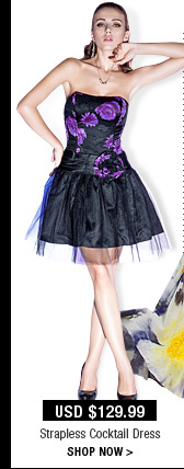 Strapless Cocktail Dress