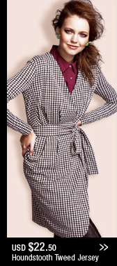 Houndstooth Tweed Jersey