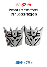 Plated Transformers Car Stickers(2pcs)