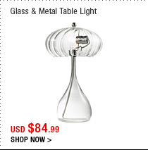 Glass & Metal Table Light
