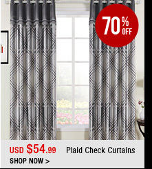 Plaid Check Curtains
