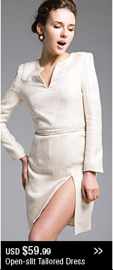 Open-slit Tailored Dress