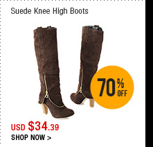 Suede Knee High Boots
