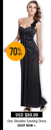One Shoulder Evening Dress