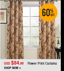 Flower Print Curtains