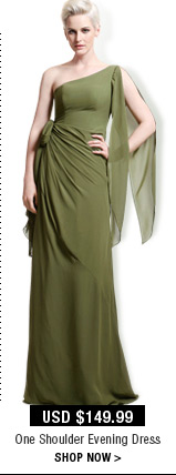 One Shoulder Evening Dress