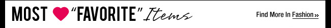Most “Favorite” Items