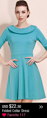 Folded Collar Dress