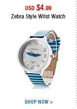 Zebra Style Wrist Watch