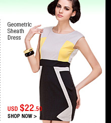 Geometric Sheath Dress
