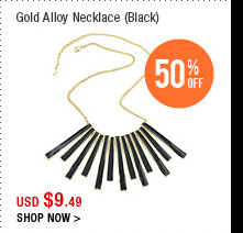 Gold Alloy Necklace (Black)