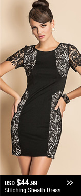 Stitching Sheath Dress
