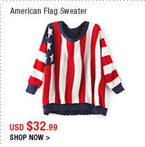 American Flag Sweater
