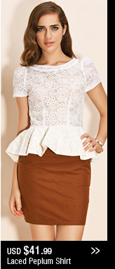 Lacy Peplum Shirt