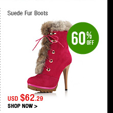 Suede Fur Boots 
