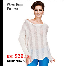 Wave Hem Pullover