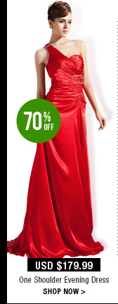 One Shoulder Evening Dress
