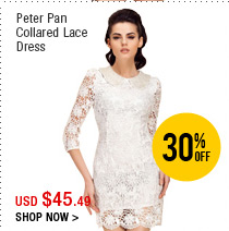 Peter Pan Collared Lace Dress