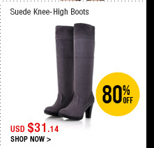 Suede Knee-High Boots