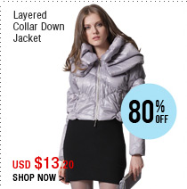 Layered Collar Down Jacket