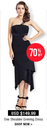 One Shoulder Evening Dress